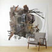 German Wirehaire Pointer Wandkleed (In Situ (horizontaal))