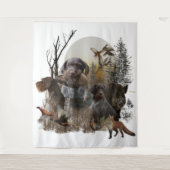 German Wirehaire Pointer Wandkleed (Voorkant)