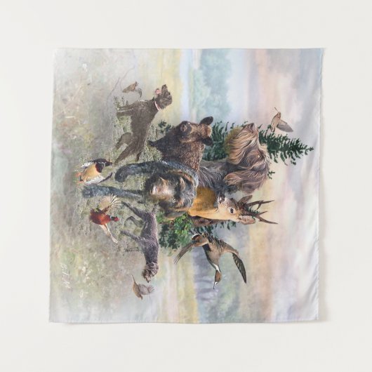 German Wirehaire Pointer Wandkleed (Voorkant (horizontaal))