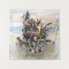 German Wirehaire Pointer Wandkleed
