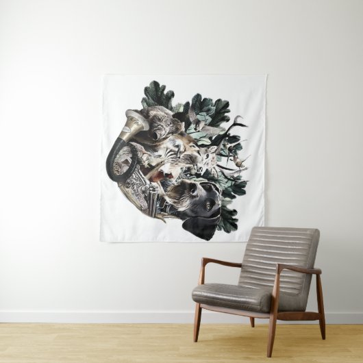 German Wirehaire Pointer Wandkleed (In Situ (horizontaal))
