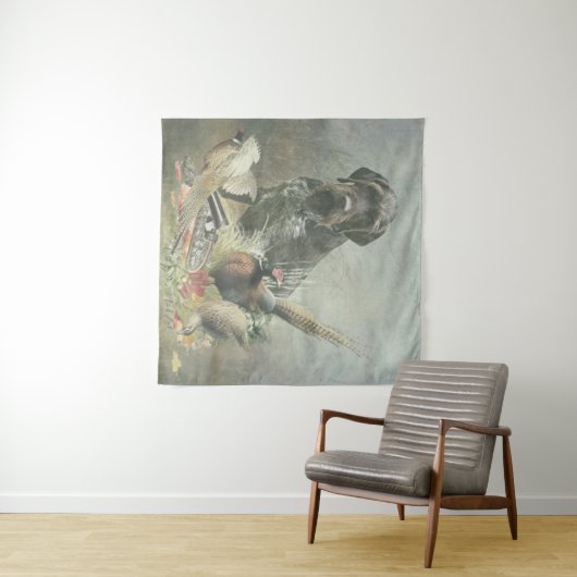 German Wirehaire Pointer Wandkleed (In Situ (horizontaal))