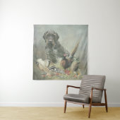 German Wirehaire Pointer Wandkleed (In situ)