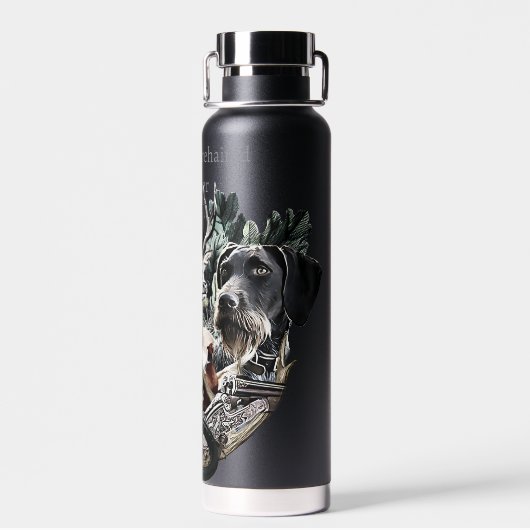 German Wirehaire Pointer Waterfles (Achterkant)