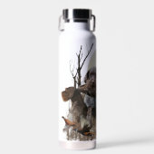 German Wirehaire Pointer Waterfles (Voorkant)