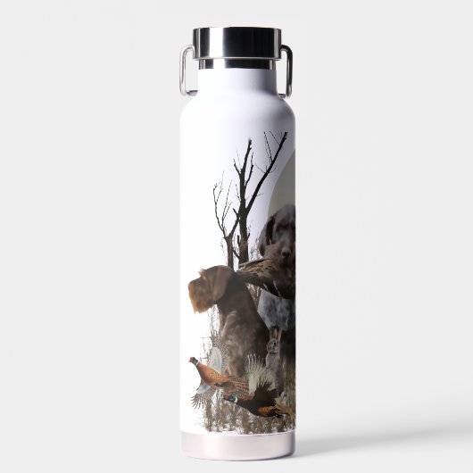 German Wirehaire Pointer Waterfles (Voorkant)