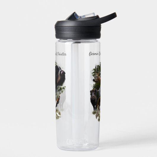 German Wirehaire Pointer Waterfles (Links)