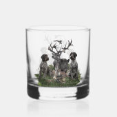 German Wirehaire Pointer Whisky Glas (Voorkant)