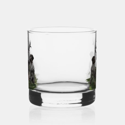 German Wirehaire Pointer Whisky Glas (Rechts)