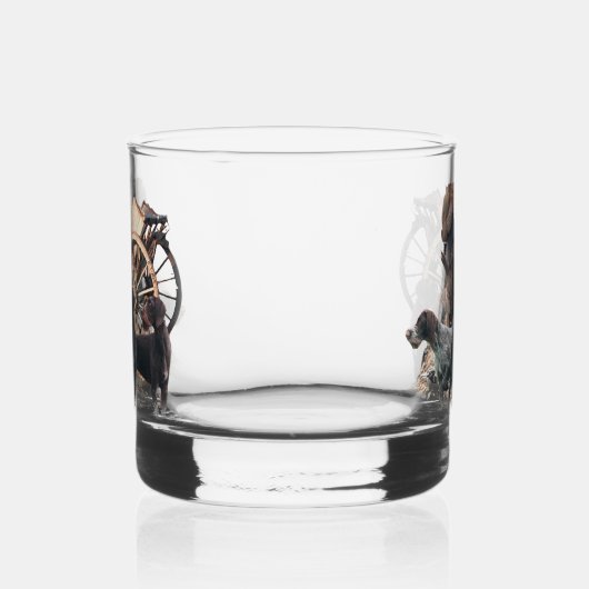 German Wirehaire Pointer Whisky Glas (Rechts)