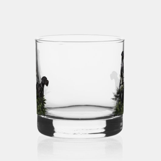 German Wirehaire Pointer Whisky Glas (Links)