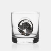 German Wirehaire Pointer Whisky Glas (Achterkant)