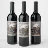 German Wirehaire Pointer Wijn Etiket (Flessen)