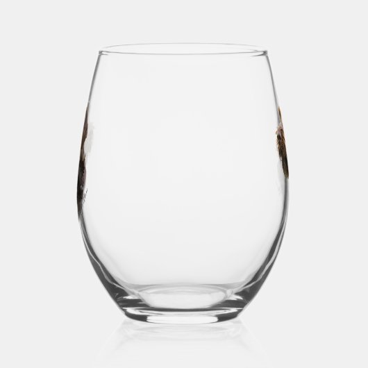 German Wirehaire Pointer Wijnglas Zonder Voet (Links)