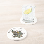 German Wirehaire Pointer Zandsteen Onderzetter (Zijkant)