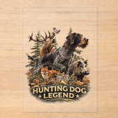 German Wirehaired Pointer Acryl Uitnodigingen (Voorkant)