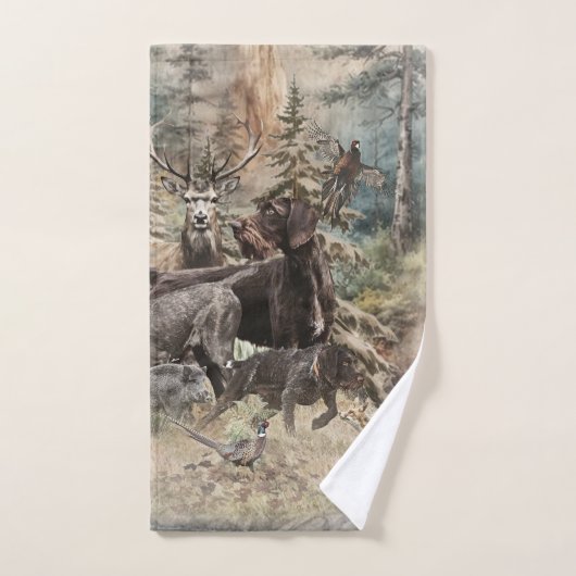 German Wirehaired Pointer Bad Handdoek (Handdoek)