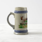 German Wirehaired Pointer Beer Stein Bierpul (Links)