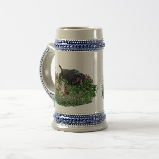 German Wirehaired Pointer   Bierpul (Voorkant links)