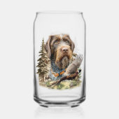 German Wirehaired Pointer Blikvorm Glas (Achterkant)