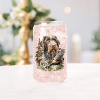 German Wirehaired Pointer Blikvorm Glas