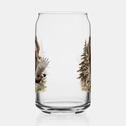 German Wirehaired Pointer Blikvorm Glas (Links)