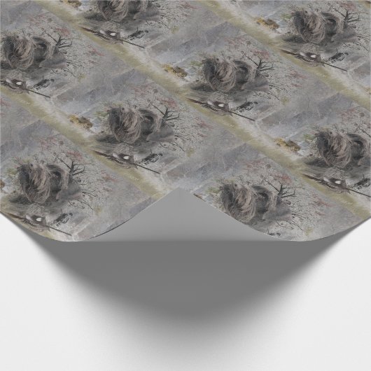 German Wirehaired Pointer Cadeaupapier (Hoek)