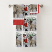 German Wirehaired Pointer Christmas Bad Handdoek (Insitu)