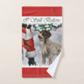 German Wirehaired Pointer Christmas Bad Handdoek (Handdoek)