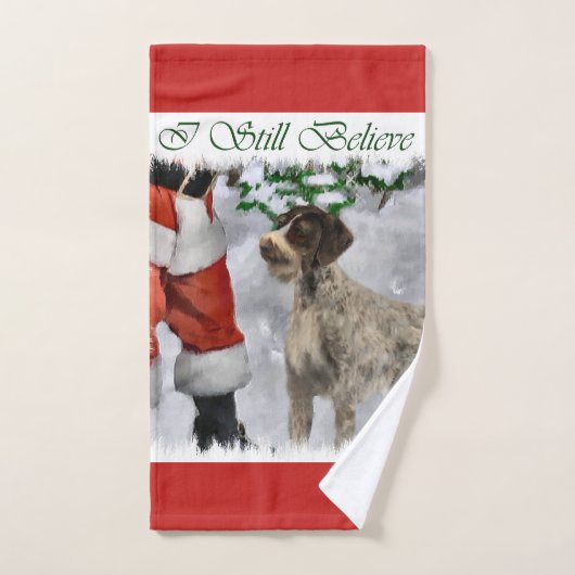 German Wirehaired Pointer Christmas Bad Handdoek (Handdoek)