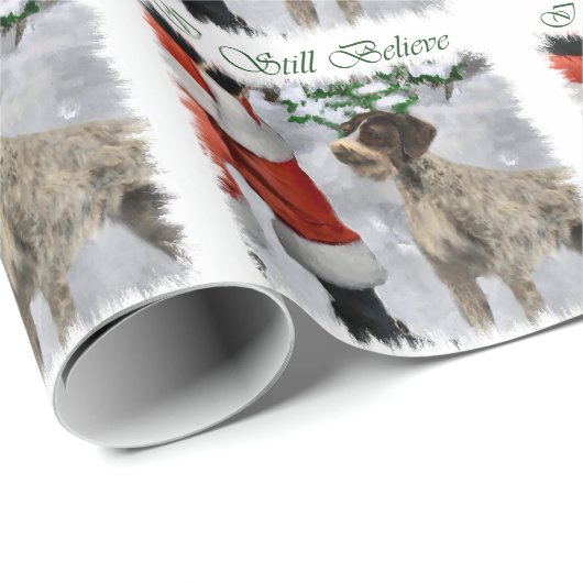 German Wirehaired Pointer Christmas Cadeaupapier (Rol Hoek)