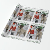 German Wirehaired Pointer Christmas Cadeaupapier (Uitgerold)