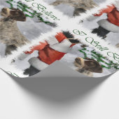 German Wirehaired Pointer Christmas Cadeaupapier (Hoek)