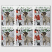 German Wirehaired Pointer Christmas Cadeaupapier (Vlak)