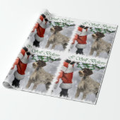 German Wirehaired Pointer Christmas Cadeaupapier (Uitgerold)