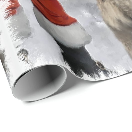 German Wirehaired Pointer Christmas Cadeaupapier (Rol Hoek)