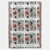 German Wirehaired Pointer Christmas Deken (Voorkant Verticaal)