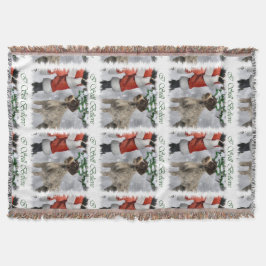 German Wirehaired Pointer Christmas Deken