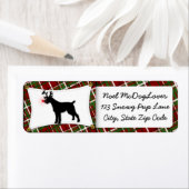 German Wirehaired Pointer Christmas Etiket (Insitu)