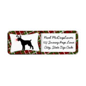 German Wirehaired Pointer Christmas Etiket (Voorkant)