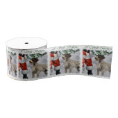 German Wirehaired Pointer Christmas Grosgrain Lint (Spoel)