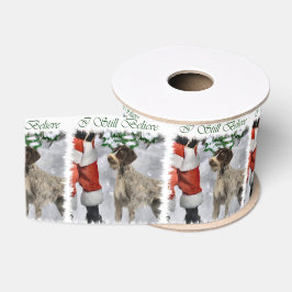 German Wirehaired Pointer Christmas Grosgrain Lint