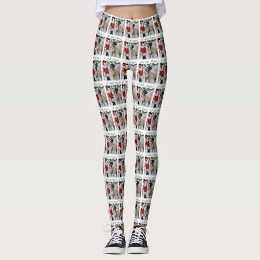 German Wirehaired Pointer Christmas Leggings (Voorkant)