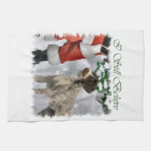 German Wirehaired Pointer Christmas Theedoek (Horizontaal)