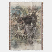 German Wirehaired Pointer Deken (Voorkant Verticaal)