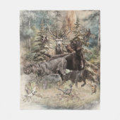 German Wirehaired Pointer Fleece Deken (Voorkant)