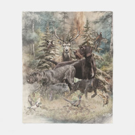 German Wirehaired Pointer Fleece Deken