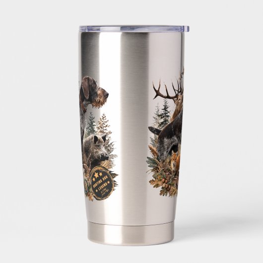 German Wirehaired Pointer Geïsoleerde Drinkbeker (Links)