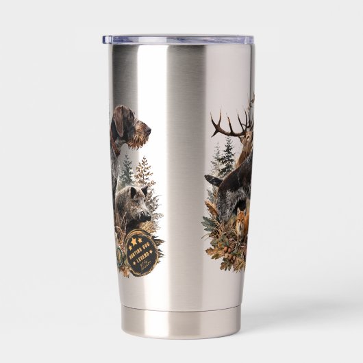 German Wirehaired Pointer Geïsoleerde Drinkbeker (Rechts)