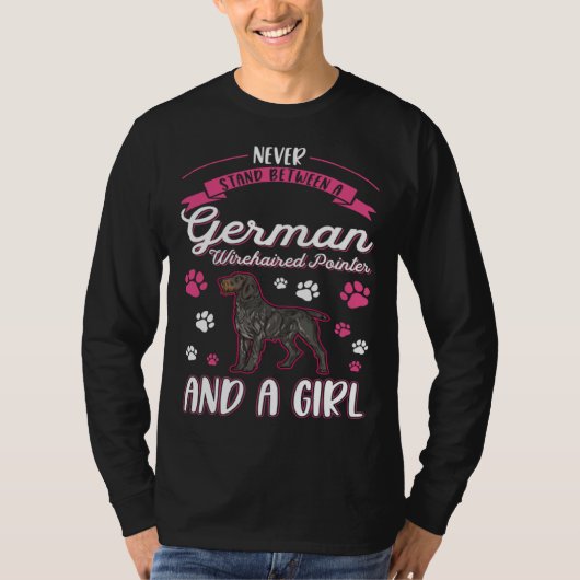 German Wirehaired Pointer Girl T-shirt (Voorkant)